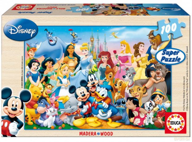 EDUCA 100 El. POSTACIE DISNEYA 12002 [PUZZLE]