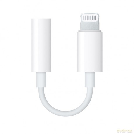 Przejściówka ze złącza Lightning na gniazdo słuchawkowe mini jack 3.5 mm (żeński) Apple MMX62ZM/A biała