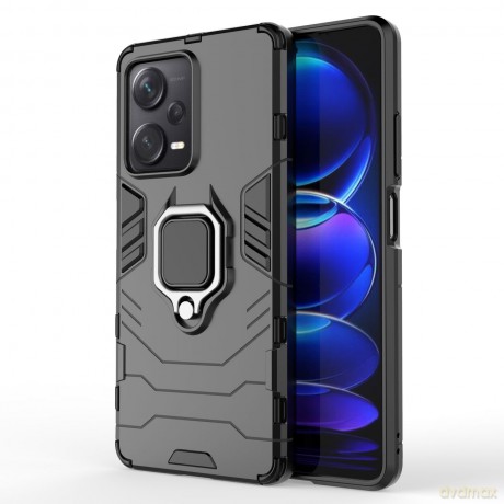 Ring Armor etui do Xiaomi Redmi Note 12 Pro+ pancerny pokrowiec uchwyt magnetyczny ring czarne