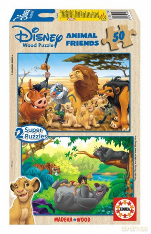 EDUCA 2X50 El. ANIMAL FRIENDS 13144 [PUZZLE]