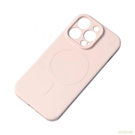 Silikonowe magnetyczne etui iPhone 13 Pro Silicone Case Magsafe - różowe