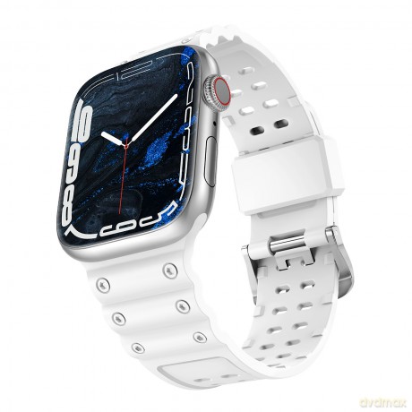 Strap Triple Protection pasek Apple Watch Ultra, SE, 8, 7, 6, 5, 4, 3, 2, 1 (49, 45, 44, 42 mm) opaska bransoleta biały