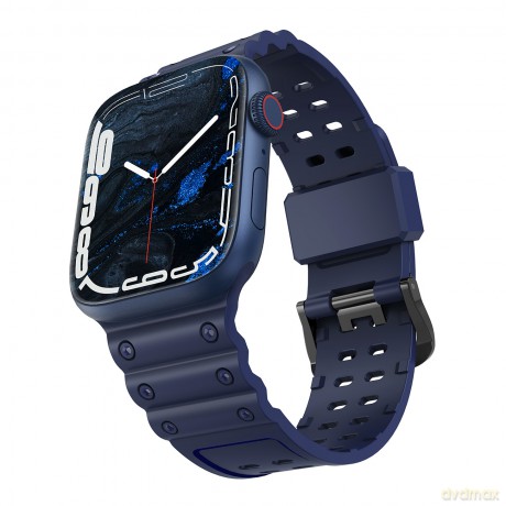 Strap Triple Protection pasek Apple Watch Ultra, SE, 8, 7, 6, 5, 4, 3, 2, 1 (49, 45, 44, 42 mm) opaska bransoleta granatowy