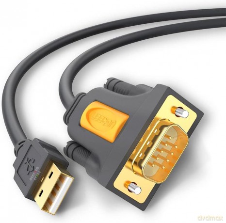 Ugreen kabel adapter USB-A - DB9 RS-232 1.5m szary (CR104)
