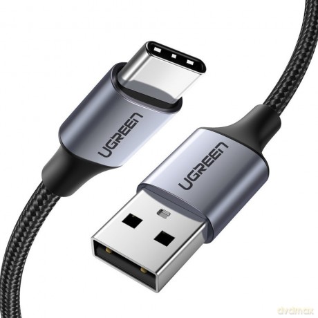 Ugreen kabel przewód USB - USB Typ C Quick Charge 3.0 3A 0,5m szary (60125)