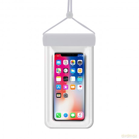 Wodoodporne etui na telefon 115 mm x 220 mm torebka na basen plażę białe