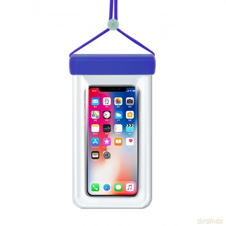 Wodoodporne etui na telefon 115 mm x 220 mm torebka na basen plażę niebieski