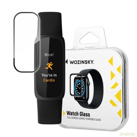 Wozinsky Full Glue Tempered Glass szkło hartowane do Google Fitbit Inspire 3 9H na cały ekran z czarną ramką