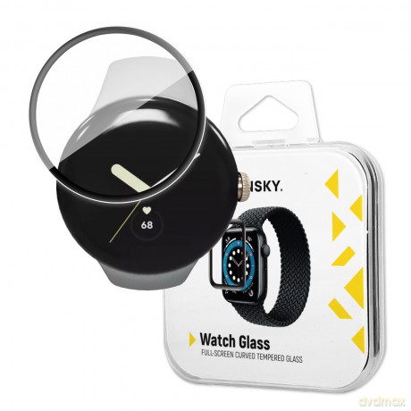 Wozinsky Full Glue Tempered Glass szkło hartowane do Google Pixel Watch 9H na cały ekran z czarną ramką