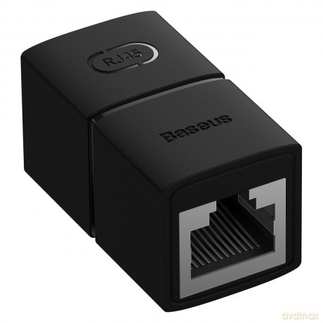 Złączka sieciowa łącznik kabli Ethernet RJ-45 Baseus AirJoy Series 2 szt. - czarna