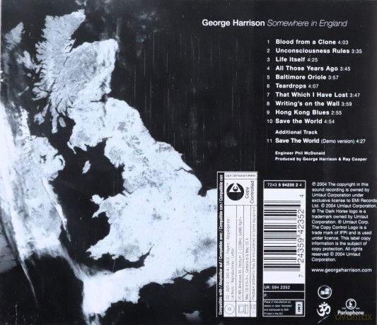 George Harrison: Somewhere In England [CD]