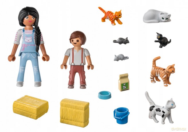 PLAYMOBIL Zestaw z figurkami Country 71309 Rodzina kotków