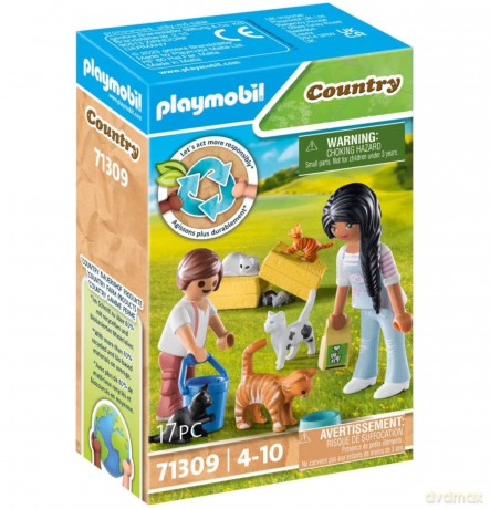 PLAYMOBIL Zestaw z figurkami Country 71309 Rodzina kotków