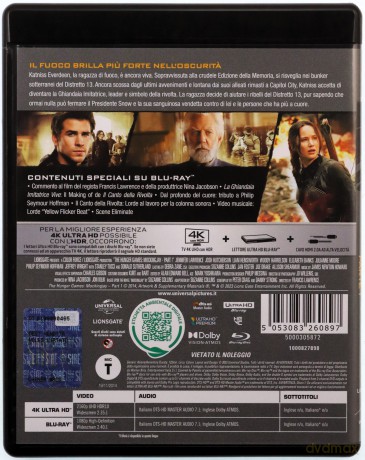 The Hunger Games: Mockingjay - Part 1 (Igrzyska śmierci: Kosogłos. Część 1) [Blu-Ray 4K]+[Blu-Ray]