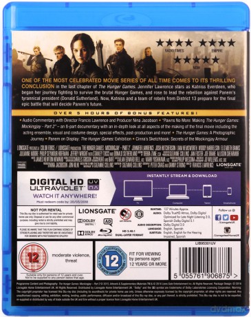 The Hunger Games: Mockingjay - Part 2 (Igrzyska śmierci: Kosogłos. Część 2) [Blu-Ray]