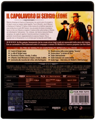 The Good, the Bad and the Ugly (Dobry, zły i brzydki) [Blu-Ray 4K]+[Blu-Ray]+[DVD]