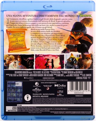 Puss in Boots: The Last Wish (Kot w butach: Ostatnie życzenie) [Blu-Ray]