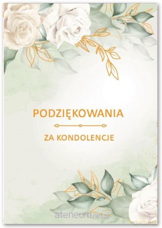 Karnet Podziękowania za kondolencje