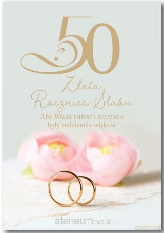 Kartka okolicznościowa Rocznica ślubu 50