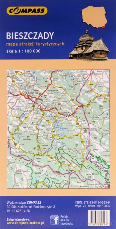 Mapa - Bieszczady 1:100 000