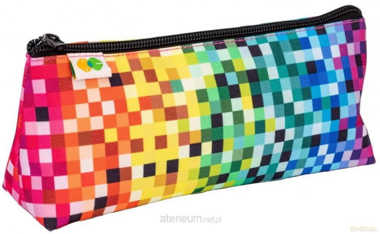 Piórnik saszetka trójkąt 1 zamek Pixi rainbow