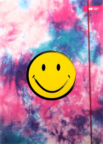 Teczka A4+ z gumką Smile różowa