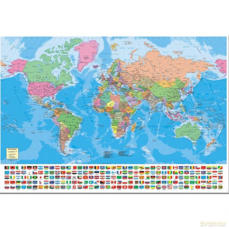 EDUCA 1500 El. Mapa świata 15317 [PUZZLE]