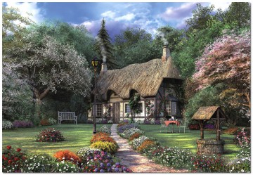 EDUCA 1500 El. Chata w różanym ogrodzie 15165 [PUZZLE]