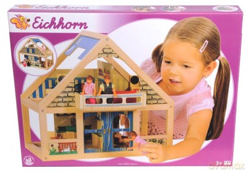 EICHHORN MAŁY DREWNIANY DOMEK DLA LALEK 100002526 [ZABAWKA]