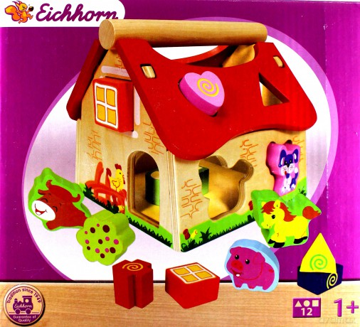 EICHORN DREWNIANY DOMEK KSZTAŁTÓW 100002098 [ZABAWKA]