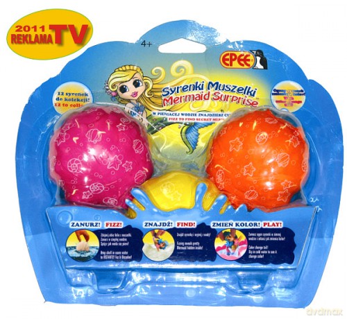 EPEE SYRENKI MUSZELKI 3 PACK EP01003 [ZABAWKA]