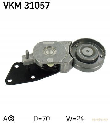 SKF VKM 31057 Rolka napinacza, pasek klinowy wielorowkowy Audi Skoda VW Seat