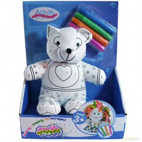AQUA STUDIO Koloruj na okrągło Miś PYO012 [ZABAWKA]