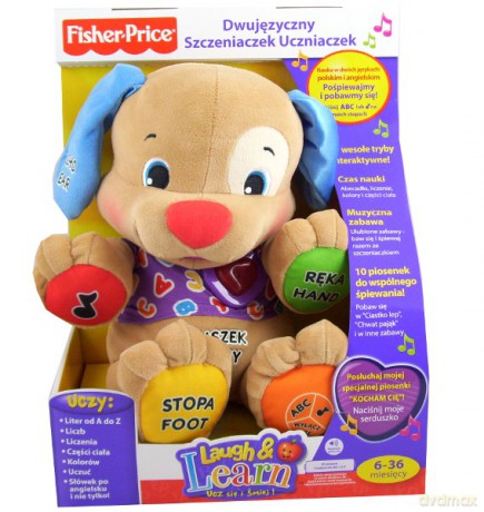 FISHER PRICE  Dwujęzyczny Szczeniaczek Uczniaczek W1125 [ZABAWKA]