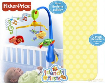 FISHER PRICE Nakręcana karuzelka z kołysanką M5606 [ZABAWKA]