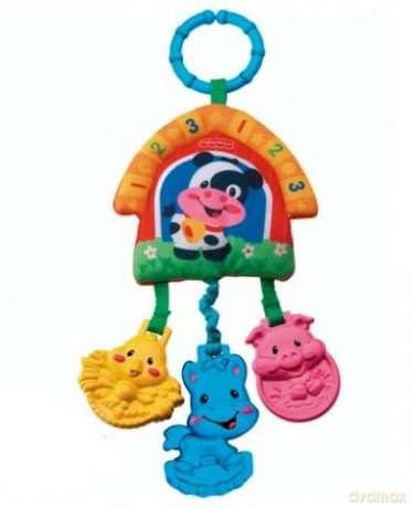FISHER PRICE Muzyczne zwierzaki z farmy - zawieszka na wózek M4042 [ZABAWKA]
