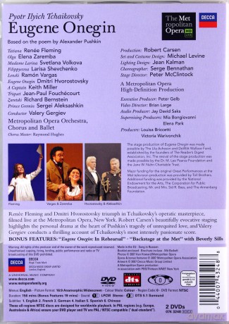 Gergiev/Fleming/Hvorostovsky: Tchaikovsky:Eugene Onegin [DVD]