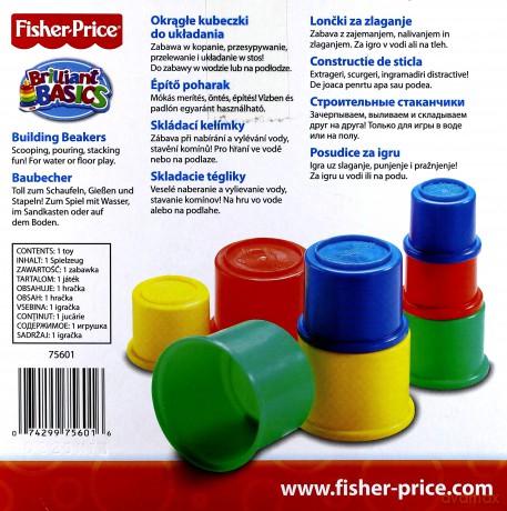 FISHER PRICE TD KUBECZKI DO UKLADANIA 75601 PUD12