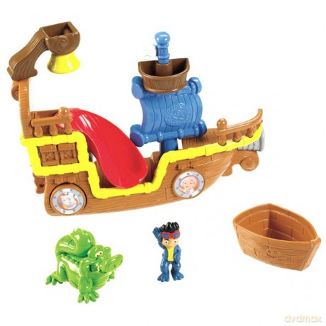 FISHER PRICE Jake i Piraci z Nibylandii Łajbek statek do wanny X4987 [ZABAWKA]
