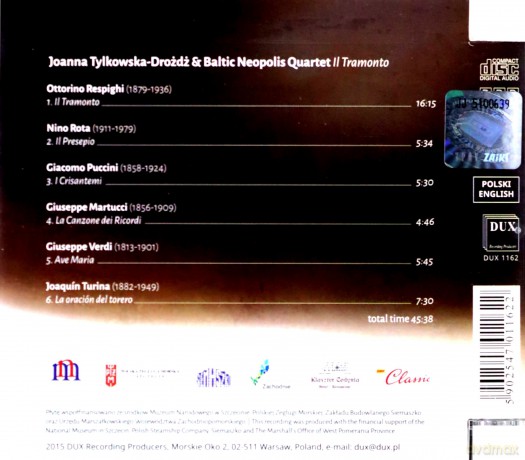 Joanna Tylkowska-Drozdz: Il Tramonto - Lieder [CD]