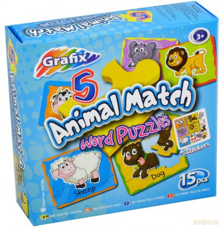 GRAFIX Puzzle Poznajemy Zwierzęta 12-0294 [PUZZLE]
