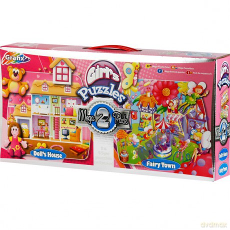 GRAFIX Mega Puzzle 2 obrazki Domek 12-0286 [PUZZLE]