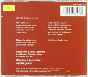 Gethenburg JarviSymph.Orch.: Grieg:Peer Gynt,Sigurd Jorsalfar [CD]