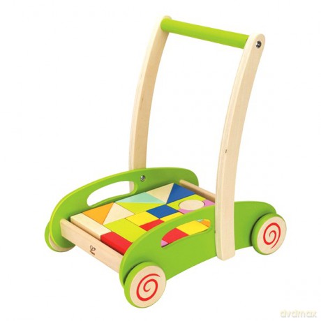 HAPE Duży Wózek z Klockami E0371 [KLOCKI]
