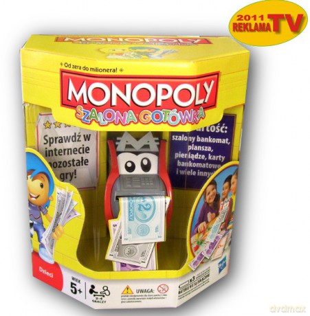 HASBRO Gra Monopoly Szalona Gotówka 33265 [GRA]