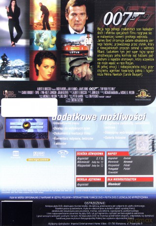 007 James Bond Tylko dla twoich oczu [DVD]