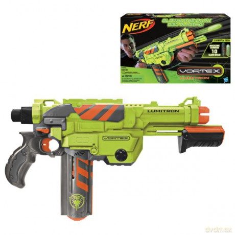 HASBRO Nerf Wyrzutnia Lumitron 10 dysk 34382 [ZABAWKA]