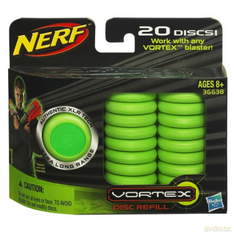 HASBRO Nerf Vortex Dyski 20 szt. 36638 [ZABAWKA]