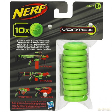 HASBRO Nerf Vortex Dyski 10 szt. 33687 [ZABAWKA]