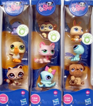 HASBRO Pet Shop Zest. 3 Zwierzątek 93664 [ZABAWKA]